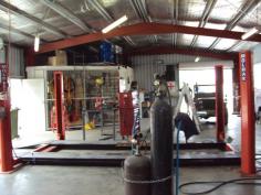 Roger Moore Crescent Warialda NSW 2402 Situated on a 2034m² block with security fence & access through
two sets of double gates. The land has been gravel filled & packed
and is well drained. This all steel workshop has been built for approx
15yrs is 184m²(60’x33’x14’) which includes a lock-up office with A/C,
lock-up parts cage, a 5 tonne loft above office & three phase power.
The shed is served by two side roller doors opening onto a concrete
apron(120m²), one front roller door and a side access door. Included in
this sale is a 4 tonne hoist, Large compressor, 40/ Container, Water
tank, Benches, Vyces, Grinder and three storage cabinets.