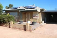 8 Cornwall St Berri SA 5343 $159,000
Enjoy the added security and comfort in this
solid home with roller shutters ducted evaporative air-conditioning,
Rinnai gas heater, Daikin split system plus the added bonus of solar
system and solar hot water system. The large lounge has two ceiling fans
to add to your comfort, good size master bedroom with built-in robe and
ceiling fan as well. Cupboard space is not an issue, as the kitchen is
larger than normal and well lit with a sky light. Outside offers a huge
10.7m x 6.7m under cover parking and a 6m x 9m shed with concrete floor,
power and light. Call today!