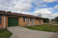 3/23-29 Wakeford St Orange NSW 2800 INVESTORS TAKE NOTE!! • Tenanted with a rent return at $180p/w • 2 bedrooms both with BIR • Freshly painted throughout • Large lounge/dining • SLUG • Internal laundry • Strata complex of 6 units • Close to town and schools • Great investment opportunity • Opportunity to put your own touch on the property Strata rates approximately $370/quarter Council rates approximately $384/quarter Property: Unit Bedrooms: 2 Bathrooms: 1 Parking: 1 Council: Orange