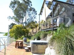 14 Princes Hwy Tailem Bend SA 5259 Wake up and walk out on the deck metres from the river. Ski from your own beach. This 1,158m?? riverfront property boasts a stylish & modern, fully appointed shack and approval to build a further dwelling overlooking the river. One hour?? drive up the freeway from the tollgate and you can sit back and relax. Leave the rat race behind.