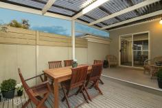 4/58 Peel Street Berwick Vic 3806 Privately and securely located at the rear of this boutique
development within walking distance to Berwick Village, parklands and
transport, this quality built and well maintained villa is sure to
impress those scaling down, starting out or the astute investor.
Comprising of 2 spacious bedrooms with built-in robes plus an additional
study, making it perfect for those seeking guest accommodation or to
work from home, it also includes a sparkling central kitchen and a large
open plan living area leading to an outdoor entertaining area with
pergola. Features include gas heating, split system cooling and remote
single garage as well as an additional single carport. A rare
opportunity to invest in low maintenance living in blue ribbon Berwick,
this is a stand out proposition. Photo ID Required