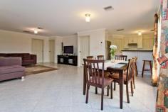 11 Curlew St Sheidow Park SA 5158 * Large 4 bedroom home with a study * Block size - 554 sq.m. * Equivalent main area - 223 sq.m. * Separate entry leads to formal lounge and dining rooms * Open plan living with meals area, family room and games/theatre area * Ducted heating and cooling * Ensuite and walk in robe to main * Expansive covered entertaining area off family room * Robes in bedrooms 2 & 3 * Double garage under main roof with rear access * Manicured gardens * Close to school and Hallett Cove shopping centre