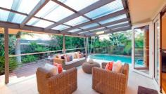 4 Kapyong Street Belrose NSW 2085 Amazing Family Home in Peaceful, Leafy Cul-De-Sac Next Open: Wed 22nd Oct 12:00PM - 12:45PM Flowing over two spacious levels, it's clear this stylish home was designed with modern family living in mind. Set in a quiet cul-de-sac with leafy outlooks from almost every room, it boasts formal and informal living/dining rooms, open plan indoor/outdoor entertaining and an outdoor pool and spa surrounded by level manicured gardens. Well-located, it's just a 5min stroll to the local primary school, shops and bus transport, a 3min drive to Frenchs Forest Shopping Centre and a 10min drive to the surf, sand and sunshine of Dee Why and Collaroy. For an exceptional family lifestyle, you better be quick! • Separate formal living and dining rooms, open plan kitchen/family room • Kitchen with Caesarstone bench tops & gas stainless steel Smeg appliances • Family room flows to covered poolside terrace for all-weather entertaining • Large level 696sqm approx. block of land, tropical gardens, manicured level lawns • 5 bedrooms with robes, 3 stylish bathrooms (1 tub), internal laundry with WC • Impressively huge master suite with walk-in robe and ensuite bathroom • Reverse-cycle air conditioning, double garage with further off-street parking • Beautifully presented with nothing to spend - move straight in and enjoy Proudly marketed by Maggie Wu Jeffers CENTURY 21 Cordeau Marshall And Roy Luo 0430 213 018 R&K Investment Service Belrose Lifestyle Highlights Map Loading