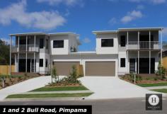 1 and 2 /39 Bull Road, Pimpama Qld 4209 Best Offers Over $350,000 Each Value for Money - Astute Buyers take note! These spacious homes offer real value for money! Enjoy the breezes from your balcony while taking in the view of the natural bushland. These are like no other duplex you have seen - they are architecturally deisgned spacious throughout with clean, modern features. 3 bedrooms with 2 having their own ensuite. A further bathroom upstairs and another toiler downstairs for your visitors. 
