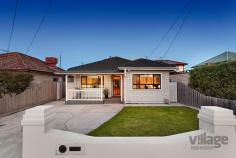 127 Roberts St Yarraville VIC 3013 The combination of luxury, generous living spaces and indoor-outdoor
allure underline this fully renovated homes huge family appeal and
Cruickshank Park and Angliss Reserve provide ideal lifestyle
surroundings
_solid spotted gum floors enhance the living/dining area
_stone benches, great storage in the Ilve and AEG kitchen
_main bedroom features walk in robes, fully tiled ensuite
_2 further bedrooms and superb central spa bathroom
_ducted heating and cooling, separate laundry, security
_inviting deck, entirely under-cover, with outdoor heaters
_attractive garden, secure storage and ample car parking