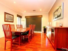 79 The Promenade Wattle Grove WA 6107 Wattle Grove Masterpiece Inspection Times: Sun 09/11/2014 02:00 PM to 02:30 PM As soon as you step into this beautifully presented property you will be impressed by the size and space this 4x2 family home has to offer. High ceilings throughout add to the sense of space in this home as you step through the double front doors into the large foyer. You will be blown away by the sheer size of the master bedroom and en-suite bathroom with double vanities, twin shower heads, separate toilet and his and hers walk-in robes. Walking into the main living area again you will be wowed by the beautiful solid timber floors which are throughout the home and by the size of the open plan living/dining and beautifully appointed kitchen with stainless steel appliances, glass splash backs, corian bench tops and an abundance of cupboard space which is complimented by a huge walk-in pantry. A large theatre room with twin entries awaits off the foyer and living areas and is perfect for a family movie night. The remaining three queen size bedrooms all have built-in-robes with the laundry also having a large walk-in linen cupboard and plenty of cupboard space. The open plan living area opens out onto a large timber deck area with built-in cupboard and sink perfect for outside dining. The deck is wired for sound and there is a large powered shed again with a sink. There is also side access with enough room for a caravan or boat. Close to transport, shops and within walking distance to the local primary school you can simply move in and start living as everything in this home has been carefully thought out for easy family living.