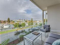 19/7 Patawalonga Frontage Glenelg North SA 5045 $675,000 Looking for extra space with that lock up and leave apartment lifestyle? Offering the ultimate in apartment living at the bay with views of the Patawalonga River. Featuring 2 generously proportioned bedrooms including large built-in robes, master with walk-in robe and ensuite with spa bath. Light and bright open-plan living areas which open onto a spacious balcony with stunning river views perfect to entertain friends and family all year round. Well appointed kitchen and breakfast bar including modern appliances and plenty of work space. Modern main bathroom. - Only 100m to the sandy beaches of Glenelg - Quality stone tops throughout the wet areas - 2 private and secure car parks - Extra built-in storage space - Ducted reverse-cycle air conditioning - Intercom - Swipe card access