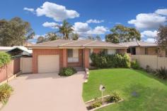 4 Edmund Blackett Close St Clair NSW 2759 Quite literally a stones throw away from the local shopping centre this
near new property would be the perfect downsize or low maintenance
investment, loaded with features it offers: 3 bedrooms all with
built-ins + study, open planned living with tiles and split system air,
polyurethane kitchen with dishwasher, large main bathroom + en-suite to
main bedroom, outdoor entertaining area overlooking a low maintenance
yard with manicured gardens, other features include water tank, back to
base alarm, ducted vacuum system, intercom system & garden shed. A
RARE OPPORTUNITY AWAITING YOUR INSPECTION.