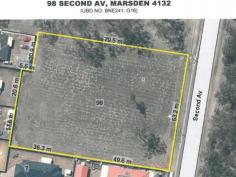 98 Second Avenue Marsden Qld 4132 There is an easement on this block therefore if looking for a sub-division this block is not for you.
More for a buyer that would like to build their home towards the
back of the block and have the advantage of all the extra space. There
may be a possibility to fill further with council approval.
As there is a creek further down and around the new development there is an easement on the property.
Frontage: 63.2 meters.
Depth on facing the block on the right: 79.5 meters. (Approx.)
Depth facing the block on the left: 84.9 meters. (Approx.)
The section towards the back that is easement free allowing a
building is approx. 736m2 with raised land on the side giving you around
2,000m2 approx.
From front boundary to the easement free to where you would build: approx. 56 meters.
See photos for overhead measurements.
Rates: $505.85 - Quarter.
For further information please contact the listed agent.