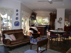 2/55 Wellington Street Paynesville VIC 3880 STUNNING HOME ON THE CANALSHere is a fantastic opportunity to buy a top quality home on the canals in a close-in locale with a jetty berth. Views of the canals from most rooms, Jarrah kitchen with timber bench tops, electric cooking, dishwasher, two living rooms, high ceilings, slate floors, natural gas log fire, ornate cornices, three bedrooms, master with WIR and ensuite, large laundry, split system, quality drapes and carpets, triple garage with auto door, private deck and north facing verandah for outdoor entertaining, power grid, van port and established landscaped gardens. Start your new lifestyle today.