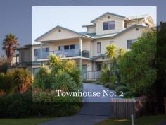 Bermagui NSW 2546 Enjoy the space and quality of a gracious sized residence, and the convenience of townhouse living including an internal elevator. With only 2 townhouses in this complex, this 4 bedroom (plus 3 living areas) townhouse is ideally located close to beach, river and shops. Top Storey: Up high and with expansive outlook the top storey is a large library or sunroom retreat with tea making area, bathroom and a balcony with views to Montague Island, Gulaga (Mt Dromedary), Bermagui River and town. First Floor: Spacious, open plan (main) living/dining area, commercial chef’s kitchen, main bedroom with full bathroom (including double spa bath) and 4th bedroom or home office plus powder room. Ground Floor: Configured for use as guest quarters as well as kitchen space for the outdoor entertaining area and with internal access, exterior courtyard with BBQ, kitchen, large Jacuzzi and wine cellar. Remote double garage with internal access.
