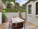 51 Francis St Leichhardt NSW 2040 Generous proportions and bright natural light, define this
well-designed, freestanding residence situated in a wide, tree-lined
street moments from Norton Street village and Leichhardt North Light
Rail station. Spanning two levels, the house has large bedrooms, two
living areas, alfresco entertainment zones, solar hot water and direct
access from a secure garage
Large living and dining areas with a seamless flow to a timber decked
alfresco dining/BBQ courtyard and sunny landscaped garden with level
lawn
Spacious CaesarStone kitchen with live 5 burner gas range, stainless
steel range hood, Bosch dishwasher, glass splash backs and pretty garden
outlook
Sitting room with bespoke cabinetry and library shelving, excellent
design features include ceiling shadow lines and glass louvres for
cross-flow ventilation
Downstairs bathroom with frameless glass shower and Caesarstone vanity
Big separate laundry with storage cupboards; another storage area under the stairs
King-size master bedroom has big built-in wardrobe (with pull-down
double hanging rails), sleek ensuite and balcony overlooking the back
garden
Two more double bedrooms, both with built-in robes, one with a balcony;
4th bedroom or study with built-ins, cabinetry, shelves and skylight
Upstairs bathroom features floor-to-ceiling tiles, deep bath and
separate shower; upstairs hallway with custom-designed cabinet and
uplighting
Design features include bespoke curtains, pendant lights, custom
cabinetry, quality carpet, polished hardwood timber floors and glass
louvres