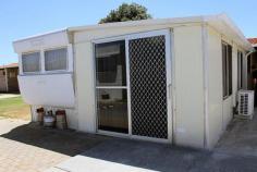 1/117 Williams Way Seabird WA 6042 This delightful well maintained 24 foot caravan and annex located in the picturesque Seabird Caravan park is a must see. A rare opportunity awaits as you also own the 108sqm of land that the property sits on. This is a huge bonus as the possibilities are endless. If you are wanting a holiday home, wishing to downsize or to realise your dream to live by the sea, then this is the property for you. Featuring a spacious kitchen with lots of clever storage and adjoining dining room that has plenty of space to sit down and eat with family and friends. The annex is complete with new carpet and split system air conditioning. This large area is big enough to use as a double sized bedroom and spacious lounge room. The private brick laundry has all of the amenities you need and features a full size shower, separate toilet and vanity.
