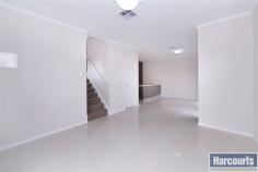 67 Conington Cres Morphett Vale SA 5162 With meticulous planning, these properties have come together like a Symphony - architecturally designed - quality built - magnificently appointed - fantastic location Be the envy of your family and friends. The adjoining Sapphire Park gives you a feeling of great open space, yet the properties offer ease of living with courtyards offering private rear access, extremely low maintenance yards and all the modern conveniences. Chefs kitchen overlooking the living area so you can be interactive while entertaining Wide bench tops with breakfast bar for casual dining Stainless steel appliances including dishwasher Ducted reverse cycle heating and cooling throughout Large profile porcelain tiles Alarm Features include - Kitchen with adjoining dining area - Separate lounge area - 3 double bedrooms - Study area at the top of the stairs - Side courtyard with covered terrace - Separate driveway The location offers all the convenience you could ever want with easy access to the Southern Expressway. Your choice of shopping, bakeries and transport just a minute away. Available Date Saturday, 28 February 2015 Property Type Townhouse Garaging / carparking Open carport Heating / Cooling Ducted Reverse Cycle Heating & Cooling Property features Unfurnished Kitchen Dishwasher and Gas cooking Living area Open plan Main bedroom Double and Built-in-robe Bedroom 2 Double and Built-in / wardrobe Bedroom 3 Double Main bathroom Bath, Separate shower, Exhaust fan Laundry Separate Outdoor living Courtyard Fencing Fully fenced Water supply Town supply Locality Close to transport, Close to shops, Close to schools Bond $ 1,980