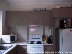 11/40 Coondoo Street Kuranda Qld 4881 $230,000 neg Hands down one of the best buys in Kuranda Unit - Property ID: 704811 Anyone that knows Kuranda knows that units are like hens teeth and vary rare to find. Professionals Kuranda are now offering a chance to secure yourself one of these units. Located in the heart of the village this two bedroom unit is spacious and has a free flowing sizable floor plan. This could be a great investment or just a great place to call your own. Many features include: Open plan Newly renovated New Kitchen New Bathroom New tiles throughout Built ins in bedrooms Back patio Security screened Back unit - so private than others in the complex only 12 units in complex Under cover parking Lock up storage cage This unit has a tenant in place so income is assured from day one. Easy walking distance to everything in Kuranda Don't delay !!! Kuranda should boom when Aquis Great Barrier Reef Resorts starts and then it will be too late to purchase anything in this price range