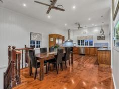 16 Merehaye St Wooloowin QLD 4030 The Inner City suburb of Wooloowin has long been a favourite with professionals and families simply by virtue of its location to the CBD and the delightful architecture that is lovingly preserved by house proud owners. 16 Merehaye Street Wooloowin is a perfect example of the retained Queenslander style of the 1930's coupled seamlessly with the modern edgy design to meet the demands of the family spread over 2 delightful levels. Simply, this home is delight in every respect. The owners have painstakingly restored and renovated this home creating a double level home of style and distinction, with multiple living areas, 5 bedrooms, 2 bathrooms, and 3 car accommodation all encapsulating the superb city views. The original home has been transformed with a renovation on the upper level starting at the kitchen and flowing throughout the entire home. The chefs kitchen is a delight. With timber cabinetry, stone benchtops, stainless steel European appliances, including 700wide gas cooktop and electric oven, dishwasher and rangehood, all central to the amazing full width servery that opens out to the covered deck with absolute city views. Adjacent to the deck are the informal meals area and lounge all atop beautiful solid timber floors, throughout the entire upper level. Also on this level are 4 bedrooms all generous in size and a superbly renovated family bathroom including freestanding bath, frameless glass shower, floor to ceiling tiles and quality and luxury in abundance, this is a delightful and relaxing space in keeping with the style of the home. On the lower level, accessed via a timber staircase, there is the Master Suite with ensuite, opening onto the rear yard and magnificent in ground pool and landscaped surrounds. Also on this level is a fully tiled lounge/rumpus room or media room, a study or home office and direct access to the rear yard and pool and 3 car accommodation. Additionally the home has ducted airconditioning throughout the upper level, ceiling fans throughout the entire home, and attention to detail at every turn. This is truly a home to be proud of in an ideal location, walking distance to Wooloowin or Albion City Rail stations, public and private schools and just 6 kilometers to the centre of Brisbane. Upper Level 2 Bedrooms, built-ins, ceiling fans 2 Bedrooms, ceiling fans 1 Family bathroom Living area with access to balcony Chef's Kitchen with timber cabinetry, stone benchtops, gas cooktop Dining area Lower Level 1 Master bedroom, ensuite, access to outdoor entertaining Office Living area Laundry 30sm lockable storage area Outdoor entertaining area Swimming pool Amazing city views 567m2 Block Ducted air conditioning Electric gates 3 Car accommodation Walking distance to public transport Close to shops Close to schools