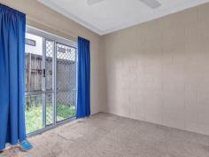 5/52 Pease Street Manoora Qld 4870 $119,000 INVESTMENT or CHEAP HOME New to the market, this spacious ground floor two bedroom unit is located in a central location, close to the Cairns CBD and most other amenities. Some of the features of the unit are -: * 2 spacious bedrooms with built-ins * Ground floor with rear courtyard * Open plan living * Large internal storeroom * Undercover carpark close to front door * Secure gated complex * Pool * Low Body Corporate approx. $2,400pa All you need to do is to add your preferred new floorcoverings and you're up and running. Be quick because the owner is motivated to sell and properties of this value are not lasting long Property Snapshot Property Type: Unit Features: Carport In-Ground Pool