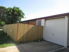 2/18 Love Lane Rosslea Qld 4812 $190,000 Extremely Private and Secure Unit in Rosslea * 1.8 m butted fence surrounding the unit * 2 bedroom with builtin cupboards * Large modern kitchen with lots of storage & dishwasher * Internal laundry with lots of space for storage * Open plan living area * Lock up garage with a store room * Small court yard in front and behind the unit * Central location -close to all major ameneties. Property Snapshot Property Type: Apartment Construction: Brick House Size: 63.00 m2 Land Area: 63 m2