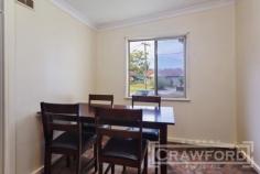63 Coral Crescent, Gateshead NSW 2290 Price: Offers Over $285,000 Walking distance to a primary school is this neat & tidy clad home. - 3 bedrooms, all with built-ins - Study or nursery - Eat in kitchen - Tidy bathroom - Spacious living area, A/C - Covered outdoor area - Double garage, fenced backyard