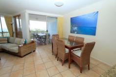 28/11 Samarinda Drive Point Lookout Qld 4183 $795,000 OCEAN SIDE APARTMENT The surf's up and luxury ocean side living awaits in this superb stylish apartment overlooking Main Beach. The million dollar view from this first floor 3 bedroom apartment comes at a much lower price. Situated in the Northern wing of the Whale Watch Ocean Beach Resort this spacious unit is literally a stone's throw to the sand and surf. The bright and airy interior features large windows maximising the stunning views. A large open plan kitchen with stainless steel appliances and granite bench tops overlooks the living/dining area which extends out to the covered patio, capturing never-to-be-built-out views stretching from Point Lookout to Jumpinpin. There are 3 spacious bedrooms, all with built-ins and a bath in the large ensuite off the main bedroom. All bedrooms opening out onto the balcony. On-site amenities include secure parking, gymnasium, pool and bbq area and friendly on-site managers. The apartment is being sold fully furnished with the convenience of a lift from the car park with direct access to this 1st floor apartment. This spectacular location is only a short walk to Main Beach, cafes, transport, shops and the Gorge walk.