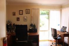 14B Leopold Street Mittagong NSW 2575 $580,000 THIS ATTRACTIVE HOME IS WELL APPOINTED AND BATHED IN NATURAL LIGHT * 3 bedrooms * 2 bathrooms (ensuite to main) * built-in robes (WIR in main) * formal lounge & dining with oak parquetry flooring, vaulted ceilings & Jetmaster open fire with timber mantle * well appointed Tassie oak kitchen with electric oven, gas cooktop, Miele dishwasher & island bench * casual meals area (tiled) * family room (tiled) * study with parquetry flooring and garden vistas * powder room with w.c.& vanity * laundry with door to outside * ducted reverse-cycle air conditioning * double garage with sink and internal access * workshop area in the garage * landsize: 634m2