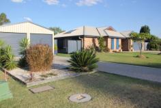 6 Ott St Millmerran QLD 4357 $369,000 Residential Bedrooms: 4 Bathrooms: 2 Garage Spaces: 4 6 Ott St Millmerran – Class & Charm – Beautifully Presented – Established Gardens – $369 000 Area: 1000 Square metres – 4 b/r brick home, all b/rs have split system a/c & built-in cupboards, main with w.i.r. & ensuite, a feature of the home is the large open plan living area, combining the kitchen, with dishwasher, gas cooktop, electric oven, large pantry, display cupboard, r/c air-conditioner, bathroom with shower & bath, laundry with built-in storage & broom cupboard, storage room, double garage on house.Large under cover outdoor living area café blinds, 9m x 6m shed 2 car access, rainwater tank connected to shed for garden, 33000 lt tank connected to house. Established landscaped gardens, including an enclosed court yard area on the Southern side. Fenced on 2 sides. This well established home is in an ideal location, close to the school & sports centre and is ready for the new owner to move in.