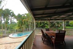 14 River Gum Cl Mooloolah Valley QLD 4553 599000 Set on a beautifully manicured 3472m2 block and only a 10 minute walk to the centre of Mooloolah Valley is this lovely family home. Positioned on top of the hill with views over the valley. Featuring: Elevated family home with lovely views Polished timber floors through out 4 spacious bedrooms, master with ensuite & walk in robe Large central kitchen with gas stove Open plan living with split system air-conditioning Living area opens to the undercover veranda overlooking the Sparkling in-ground swimming pool Large internal garage 6m x 7m with extra high ceilings & remote entry Beautiful easycare manicured gardens Easy access with a bitumen driveway Fully fenced yard at the back of the home This property is lovely and well worth an inpection today. Outdoor entertainment areaIn-ground poolLow maintenanceUndercover outdoor areaGas stoveOvenDishwasherGas hot water systemCeiling fansAir conditioning Bedrooms 4 Bathrooms 1 Ensuites 1 Garages 2 Land Area 3472 m2