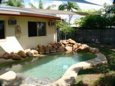 15 Amanda Ave Rasmussen QLD 4815 AMAZING VALUE ALL OFFERS CONSIDERED This beautiful, fully air-conditioned home comes with an extra two rooms which could be used for a teenage retreat,office or just extra space for everyone, the kids will love swimming in the sparkling in ground designer pool with rock feature. This lovely home also features an open plan combined living, dining room with a separate lounge room. The immaculate new Tassie oak kitchen incorporates an island, breakfast bench, under bench oven, ceran class cook top, dishwasher and plenty of cupboard space. This kitchen would keep you very happy. Four bedrooms all with built ins and main with ensuite, large tiled entertaining area where you will have plenty of room to entertain family and friends. A lovely spacious main bathroom comes with shower and separate tub for your convenience. Double carport for your convenience, direct access to the back yard through a 6m x 4m shed plus beautiful landscape gardens, with front irrigation. Don’t delay as this property will not last long. Property Details Bedrooms 5 Bathrooms 1 Ensuites 1 Car Ports 2 Land Area 648 m2