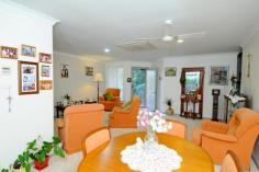3/24 Bold Street Laurieton NSW 2443 $389,000 PRIVATE IN TOWN VILLA Villa - Property ID: 784017 Hard to find three bedroom villa, with double garage, within an easy walk of downtown Laurieton. Located at the rear of a quiet block of three, with back lane access. The living area is spacious & open plan, leading to the large cook's kitchen and the courtyard with alfresco space. The kitchen is bright with a private leafy outlook. There is heaps of bench space, a large walk in pantry, & dishwasher. All the bedrooms are spacious. The master bedroom has a roomy ensuite, masses of storage & direct access to the courtyard. This home has it all, privacy, garaging, storage, spacious living & a short walk to town. Print Brochure Video Email Alerts Features Land Size Approx. - 1000 m2 Walk to town Private Rear villa Reserve to rear