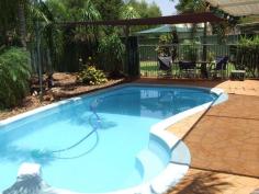 828 Warara St Tom Price WA 6751 $530,000 Invest or Nest: Family Home with Pool! THE ASKING PRICE HAS BEEN REDUCED, JUST FOR YOU! Here is your perfect opportunity to buy in the sought after location of Tom price. This 3 x 1 Home is a great size, with lots to offer. Sparkling below ground Pool Master Bedroom - Built- In Robes Open Plan Living / Dining Family sized Kitchen, Practical Bathroom Laundry room + WC 2 Queen Size Bedrooms all have Bir's Undercover Alfresco Single Carport plus ample parking space for campers and extra cars. Restricted Side Access ( easily converted) Large Garden Shed To inspect please call Marg at LJ Hooker Property Snapshot Property Type: House Land Area: 709 m2 Features: Pool