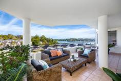 42/3 Harbourview Crescent Abbotsford NSW 2046 Sub-Penthouse with Pleasant Park & Water Views Situated in the sought after resort-style complex of Abbotsford Cove is this stunning oversized apartment boasting an entertainer’s terrace with lovely park & water views. The immaculately presented interiors, combining the scale of a house with the convenience of an apartment, feature an enormous open plan living room leading to a gourmet gas kitchen (‘Miele’ appliances) with a casual meals/dining area, three double sized bedrooms all include built-ins robes, (the master bedroom with an ensuite and access to the terrace), reverse cycle ducted air conditioning throughout, second balcony (accessed from 2nd bedroom), powder room and an internal laundry. Car accommodation is a security remote operated double lock up garage with lift access to the apartment sharing the floor with just one other residence. Offering a serene lifestyle in an exclusive complex including five swimming pools, two tennis courts, gymnasium and beautifully landscaped waterfront grounds, this is your opportunity to acquire this superb home in the popular suburb of Abbotsford, just a stroll to an array of restaurants, the River Cat, buses, local schools, village shops and much more. Don’t miss this rare offering! Internal Area (Including Terrace & Balcony): 219sqm (approx.) Total Area: 252sqm (approx.) Strata Fees: $2,302 p.q (approx.) Council Rates: $259 p.q (approx.) Property Features Balcony/Patio/Terrace • Bath • Heating • Lift • Entertainment Area • Gym • Sauna • Tennis Court • Intercom • Close to Parklands • Close to Schools • Close to Shops • Close to Transport • Near Waterfront • Quiet Location • Views • Air Conditioning • Built-ins • Gas Enabled • Internal Laundry • Pay TV Enabled • Swimming/Lap Pool • Remote Garage • Dishwasher • Balcony • Secure Parking •