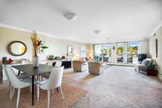 42/3 Harbourview Crescent Abbotsford NSW 2046 Sub-Penthouse with Pleasant Park & Water Views Situated in the sought after resort-style complex of Abbotsford Cove is this stunning oversized apartment boasting an entertainer’s terrace with lovely park & water views. The immaculately presented interiors, combining the scale of a house with the convenience of an apartment, feature an enormous open plan living room leading to a gourmet gas kitchen (‘Miele’ appliances) with a casual meals/dining area, three double sized bedrooms all include built-ins robes, (the master bedroom with an ensuite and access to the terrace), reverse cycle ducted air conditioning throughout, second balcony (accessed from 2nd bedroom), powder room and an internal laundry. Car accommodation is a security remote operated double lock up garage with lift access to the apartment sharing the floor with just one other residence. Offering a serene lifestyle in an exclusive complex including five swimming pools, two tennis courts, gymnasium and beautifully landscaped waterfront grounds, this is your opportunity to acquire this superb home in the popular suburb of Abbotsford, just a stroll to an array of restaurants, the River Cat, buses, local schools, village shops and much more. Don’t miss this rare offering! Internal Area (Including Terrace & Balcony): 219sqm (approx.) Total Area: 252sqm (approx.) Strata Fees: $2,302 p.q (approx.) Council Rates: $259 p.q (approx.) Property Features Balcony/Patio/Terrace • Bath • Heating • Lift • Entertainment Area • Gym • Sauna • Tennis Court • Intercom • Close to Parklands • Close to Schools • Close to Shops • Close to Transport • Near Waterfront • Quiet Location • Views • Air Conditioning • Built-ins • Gas Enabled • Internal Laundry • Pay TV Enabled • Swimming/Lap Pool • Remote Garage • Dishwasher • Balcony • Secure Parking •