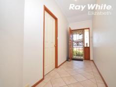 4 Edward Ave Craigmore SA 5114 Located in a secluded setting and with all the space you could ever dream of sits this extremely large three bedroom home. Featuring a huge and separate lounge room with bay window, roller shutters and fabulous timber flooring this room will accommodate any furniture. The family room and dining area again are of a good size and these rooms as well as the kitchen have hard wearing quality floor tiles. Speaking of the kitchen you will love the garden views through its own bay window and the abundance of bench top space to cook up your next feast. The spacious master bedroom offers the luxury of walk-in robes and ensuite whilst bedrooms two and three both offer as new built-in robes, all have shutters. Heating and cooling for this fantastic home is catered for by fully ducted evaporative air conditioning and a large reverse cycle split system. Outside this property just gets better with a pitched all weather verandah and large artificial lawn area as well as large garden shed, rainwater tank and very easy care gardens. The finishing touch is the double lock up garage with rear roller door giving you access to the flat rear yard and that big shed if you wish to have one. Take a drive past today and check out the location then call me to arrange a viewing or come see me at the open and I'm sure you will be very impressed.... Call Garry from RAY WHITE ELIZABETH on 0414 718 821. Ray White Elizabeth: the number one Real Estate Agents / Sale Agents and Property Management in South Australia. Specialists in: Andrews Farm, Angle Vale, Blakeview, Burton, Craigmore, Davoren Park, Elizabeth, Gawler, Hillbank, Munno Para, One Tree Hill, Parafield, Para Hills, Paralowie, Salisbury, Smithfield. Disclaimer: Every care has been taken to verify the correctness of all details used in this advertisement. However no warranty or representative is given or made as to the correctness of information supplied and neither the owners nor their agent can accept responsibility for error or omissions.