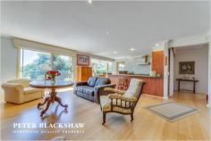 6 Minehan Pl Calwell ACT 2905 Positioned in one of Calwells best locations, with outstanding Views! With the owners moving north an outstanding opportunity exists for one lucky buyer to purchase an impressive home. Set aside some time to come and view this immaculate property. Located in an elevated quiet cul-de-sac on a large but maintenance friendly 1,603m2 block, this is an striking home of design and construction. Exceptional views to the north are the first thing to capture your attention but to truly appreciate this home you need to have a look inside. Split level living at its finest with four double sized bedrooms, study, lounge, dining, family, rumpus and living rooms. With good quality floor covering, fitting and fixtures this home is sure to please the astute purchaser. When venturing outside you will be amazed with not just the views but the impressive attention to detail with an outstanding garden with many chill out zones • First time offered for sale • Large home with four bedrooms and ensuite and rumpus room. • Huge 1603m2 parcel of land with views to Black mountain tower • Flexible floorplan complete with a variety of living areas • North facing solar passive living areas with views • Large paved outdoor living area • In-floor zoned heating • Bay window meals area • Large kitchen with breakfast bar and gas cooking • Extra-large double garage with internal access and remote control doors • Immaculate condition inside and out Residence 271.79m2 Garage 55.25m2 Total 327.04m2 Inspection is highly recommended! Additional Information Land Area (approx) 1603 sqm Building Size (approx) 327.04 sqm Energy Rating 2.0