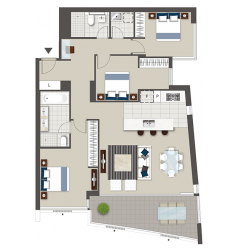The Grandstand Claremont - Typical Apartments 3 Bed | From $995,000* If you long for spacious, contemporary living in Perth’s stylish western suburbs, look no further than The Grandstand’s largest residences. Take your pick from street front or oval views. With a selected number of three bedroom apartments spanning 105sqm to 116sqm strata size, you’ll be surprised at just how comfortable and spacious your Claremont apartment lifestyle can be, within these sophisticated abodes. Key apartment features: Reverse cycle air conditioning Spacious tiled balconies with glass balustrades ranging 15sqm to 37sqm Designer kitchen with stone benchtops and timber look joinery Miele appliances including a 90cm 5-burner gas cook top and 60cm semi integrated dishwasher 2.7m ceilings to living and bedrooms 100% wool carpet and high quality tiles Semi frameless shower screens, full height tiling, chrome tapware, double vanities and baths with tiled surrounds Colour backed glass built-in wardrobes and separate linen cupboards Separate store room as well as bike storage * Price correct at 01/09/15. May be subject to change.
