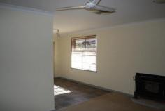 10 Janes Dr Corrigin WA 6375 $215,000 SOLID BRICK HOME Situated in quiet area of Corrigin this well kept double brick and colour-bond constructed 3 bedroom, 1 bathroom home represents good value buying. It has recently been renovated in the bathroom and newly painted throughout. Boasting a large kitchen/lounge area. It also features a large undercover outdoor area and lockable double garage. Solarhart hot water system. Well worth a look at $215,000. For Further details or to arrange your viewing please contact local real estate agent Roger Norrish at Elders Corrigin 08 9063 2102. Other features: Close to Schools,Close to Shops Property Details Elders Property ID: 5069042 3 bedrooms 1 bathrooms 2 car parks Land Area 1013 square metres Double garage Air Conditioning