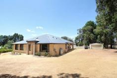 545 Needham Road Wooroloo WA 6558 $549,000 MODERN FAMILY LIVING IN THE COUNTRY What a wonderful opportunity to move into a near new home on a half acre block adjacent to a 32ha land parcel. The double brick and colourbond home has 5 bedrooms and 3 bathrooms, with a spa in the ensuite, and high ceilings in the living area. A seperate theatre room and office. The kitchen has stone bench tops and gas hot plates with an electric oven. All the bedrooms are generous and have robes. 2 additional seperate storage areas within the home. The alfresco area to the side of the home overlooks the farming area. The block is fully fenced. A solar HWS and ducted evaporative air conditioning service the home. The shed is not powered or slabbed but would house 4 cars. . Other features: Built-In Wardrobes Property Details Elders Property ID: 9191319 5 bedrooms 3 bathrooms 4 car parks Land Area 2073 square metres 4 car garage Air Conditioning