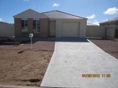 49 Patrick Street Kadina SA 5554 $260 p.w. Property Information Located in a newly developed sub division, these near new 3 bedroom brick homes, offer low maintenance living. Complete with all modern facilities, the layout caters perfectly to an easy-going lifestyle. Comprised of 3 bedrooms, all of which enjoy the benefits of natural lighting, blinds, carpets and built-in robes. Other features include a stylish kitchen with dishwasher, an open plan kitchen/meals area that flows together, making the canvas for many future memorable occasions. The two way bathroom is light & bright with all modern amenities. A split system in the main living provides comfort all year round and the garage gives direct access to the interior of the home. The property is made more enjoyable with its low maintenance and easy garden with street appeal. The rear yards are spacious and fully fenced with side gates for easy access and are complete with 22,000 litre rain water tanks plumbed to the house. Near New! Comfortable and Convenient for today's busy lifestyle living. Available Date Thursday, 03 March 2016 Property Type House Garaging / carparking Internal access, Single lock-up Heating / Cooling Split System Air Conditioner Property Features Unfurnished, Smoke alarms Kitchen Dishwasher and Electric cooking Living area Open plan Main bedroom Double and Built-in-robe Bedroom 2 Single and Built-in / wardrobe Bedroom 3 Single and Built-in / wardrobe Main bathroom Bath, Separate shower Laundry In garage Fencing Fully fenced Water supply Town supply, Tank Bond $ 1,560