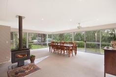 6 Searle Cl Cooranbong NSW 2265 $885,000 Stylish home on acres This impressive and stylish home overlooks 2.5 private acres of lightly treed parkland. A very liveable architect-designed home – perfect for a family or anyone looking for room to move: • Superb open plan living - unrestricted views over the • 4 bedrooms BIRs– master bedroom with ensuite and WIR • Tiles to living area with wood-fired combustion heater • Light and airy kitchen • Tile and carpet floors • Wood-fired combustion heater, split system A/C • Double garage with extra space for storage • Vine-covered pergola entertaining area Plus single garage/workshop and extensive sub-floor storage Other property features • 7m x 6m shed/workshop/stable • Creek and dam with underground irrigation • Fully-fenced All of this is in a quiet cul-de-sac location and adjoins Crown land. Only 5 minutes walk to public school and pre-school. Just a few minutes drive to Cooranbong village shops and medical centre. And just 10 minutes drive to Morisset CBD train station, shopping centres, golf club and access to the M1. Property Snapshot Property Type: House Land Area: 1.02 ha Features: Ensuite Dishwasher