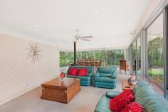 6 Searle Cl Cooranbong NSW 2265 $885,000 Stylish home on acres This impressive and stylish home overlooks 2.5 private acres of lightly treed parkland. A very liveable architect-designed home – perfect for a family or anyone looking for room to move: • Superb open plan living - unrestricted views over the • 4 bedrooms BIRs– master bedroom with ensuite and WIR • Tiles to living area with wood-fired combustion heater • Light and airy kitchen • Tile and carpet floors • Wood-fired combustion heater, split system A/C • Double garage with extra space for storage • Vine-covered pergola entertaining area Plus single garage/workshop and extensive sub-floor storage Other property features • 7m x 6m shed/workshop/stable • Creek and dam with underground irrigation • Fully-fenced All of this is in a quiet cul-de-sac location and adjoins Crown land. Only 5 minutes walk to public school and pre-school. Just a few minutes drive to Cooranbong village shops and medical centre. And just 10 minutes drive to Morisset CBD train station, shopping centres, golf club and access to the M1. Property Snapshot Property Type: House Land Area: 1.02 ha Features: Ensuite Dishwasher