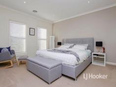 45 Brownlow Dr Point Cook VIC 3030 $545,000 to $575,000 Stunning family home in the heart of Point Cook LJ Hooker Point Cook presents 45 Brownlow Drive, Point Cook. Ideally situated just a few streets away from vibrant Boardwalk Central shopping village in Innisfail estate and packed with exceptional inclusions, this beautifully presented and quality built home has ample entertaining areas effortlessly catering for any social situation. The flowing floor plan comprises four good sized bedrooms, two separate living spaces, alfresco and double garage creating an enviable contemporary living environment in a well advantaged location - this home is one not to be missed! Contact the agent for a private inspection or more information. - Total of four bedrooms including the main bedroom appointed with walk in robe and lavish en suite comprised of twin vanities, toilet and oversized shower. Bedrooms two, three and four are generously sized and fitted with mirrored built in robes. - Contemporary well-appointed kitchen comes complete with quality stainless steel cooking appliances including 900mm upright cooker, range hood, dishwasher, 40mm stone bench tops, large butlers pantry, glass splash back, gloss vinyl wrap cabinetry, soft close drawers and cupboards and island bench for casual meals. - Elegant open plan living spaces including formal lounge with French sliding doors and spacious open plan meals and family area adjacent kitchen. - Sliding doors with double plantation shutters lead to the outdoor alfresco entertaining area under the main roof line, perfect for year-round entertaining. - Complete with luxury features including remote control double garage with internal and drive through access, ducted heating and evaporative cooling, porcelain tiles, alarm system, plantation shutters, security screen front door, down lights, linen cupboard, 5 star energy rating, instantaneous hot water, front and rear landscaped gardens and lots more. Located about 22km from Melbourne's CBD in Innisfail estate, this home is conveniently located near parks and playgrounds, childcare facilities, primary and secondary schools including the ever popular Stella Maris, walking distance to local amenities including Point Cook Town Centre, Boardwalk Central shopping centre and the growing Featherbrook shopping precinct, freeway access and the Williams Landing train station. Note. All stated dimensions are approximate only. Particulars given are for general information only and do not constitute any representation on the part of the vendor or agent. Property Snapshot Property Type: Single Storey Land Area: 425 m2 Features: Ensuite