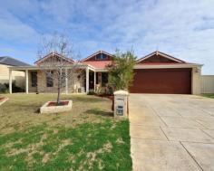31 Teague Way Lakelands WA 6180 $459,000 - $499,000 BEAUTIFUL FAMILY HOME WITH ALL THE EXTRAS!!! This exceptionally built Dale Alcock loft home built in 2006 on a 758 sqm block has every one of your extras covered, including a loft retreat, study and theatre As soon as you walk through the double doors you will feel the spacious flow of this exceptional family home. Head upstairs to the perfect teenage or parents retreat. The study and the spacious master bedroom overlook the front of the property. The master has the benefit of a huge walk in robe and reverse cycle ac and an ensuite which has the inclusion of a spa bath. There are three further great sized double bedrooms located to the side of the property which are carpeted and stylishly decorated. The perfect meeting place would be in the open plan kitchen, dining and family area. With its vaulted ceilings and wooden flooring the area has a modern and airy feel. The kitchen has stainless steel appliances and plenty of room for the chef to maneuvere. This area overlooks the alfresco which has been extended again which a pitched roof, which currently houses the above ground spa. The garden has the benefit of a powered workshop, garden shed, side access and even an outside shower. Some of the many additions to this home are:- evaporative ac, reverse cycle ac to the master bedroom and loft retreat, huge sliding door storage cupboard to the hallway, under stair storage and security system. Call Susan now on 0416780128 for your private viewing as this house wont be on the market for long!!! Other features: Built-In Wardrobes,Close to Schools,Close to Shops,Close to Transport,Garden,SOLAR 3KW INVERTER Property Details Elders Property ID: 10021895 4 bedrooms 2 bathrooms 2 car parks Land Area 758 square metres Double garage Air Conditioning