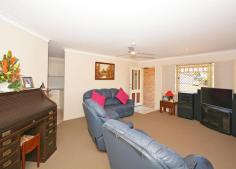 7 Stevens Cl Kawungan QLD 4655 $439,000 DOUBLE BAY SHED & COVER FOR THE VAN This home is neat as a pin and in an excellent location - not a busy road; a quiet cul de sac and yet close to Aldi & Stocklands. On the high side of the street, catching the breezes, this 4 bedroom home, with ensuite & WIR to the main bedroom and built ins to the other bedrooms, would make an ideal home for either retirees with their van or a tradie family who have toys and need a workshop area. The home has a huge outdoor entertaining area, air conditioning to the main bedroom, 4 KW solar power, security screens, internal access from the double lock up garage, paved green house area and a garden shed. The kitchen incorporates a breakfast bar, plenty of drawers and plumbing for the icemaker fridge. The dining/family room opens to the outdoor entertaining area - great for catering. With a separate lounge room, and the second living area, this ensures that everyone can watch the TV channel of their choice. There are ceiling fans and vertical drapes throughout the home with the second bathroom a good size and a separate toilet. Storage in the laundry and access to the paved area outside just contribute to a very neat, liveable home. Privacy and plenty of shade for the entertaining area is achieved with retractable blinds and decorative panels. The shed is 9m x 7m with 2 roller doors and a 2.9m opening while the carport fits a 21 foot caravan and boat. You need to see the inside of this home, so ring for an appointment. Property Features Land Size : 740 m2