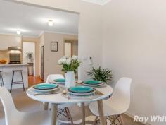 59 Ozone Rd Bayswater VIC 3153 Stylish Gem That's Certain to Impress Located in a peaceful pocket and a marvellous opportunity for first homebuyers, downsizers or savvy investors, this two bedroom pad is just waiting to be snapped up. In a wonderful position only moments to the local milk bar, buses, reserves, Woolworths, Bayswater train station, Westfield Knox and Eastlink, this low maintenance winner impresses with terrific natural light, wonderfully open central living zone, with enough room for designated lounge and meals areas, modern kitchen features quality appliances, gas stove, dishwasher and breakfast bar, along with an elegantly tiled splashback, and ample cupboard space, while both bedrooms own built-in robes, with the sizable master owning direct access to tasteful bathroom featuring sleek wall tiles and a separate toilet, along with a quaint laundry, while this home also boasts split system unit, pristine gardens, & a single car garage.