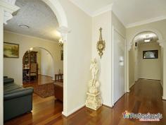 393 Alexander Dr Dianella WA 6059 Traditional Charm meets Contemporary Grand Home Open at 3:00 - 4:00pm SUN 09/04/2017 House - Property ID: 926286 Fully Renovated Throughout and Elevated Outlook This highly secure and solid private home has been tastefully redecorated throughout. It is set high off the street and just opposite a park reserve, close to Noranda Shopping center, Dianella Plaza , walk to transport and Private and Public Schools and only 6km to Perth's CBD! With extensive formal and informal living areas, this home is perfect for the growing or your extended family and if you love entertaining, then the undercover outdoor area is just sensational so you can entertain 50 or more guests ! This is the perfect opportunity to secure this idyllic family home or quality investment to add to your portfolio Features: Upper floor • Stunning Entry Foyer • Master bed with WIR and Ensuite • 3 Large additional bedrooms • Large Family and Meals Area • Lounge with Bar Area • Dining Room opens on to Verndah • Large Front Verandah • Large Chefs Kitchen with plenty of storage • 2 additional Bathrooms and 1 WC • Large Laundry area with built in storage Ground Floor • Enormous Games/Entertainment room with split reverse cycle air-condition This can be used as 5th Bedroom and is plumbing ready • Storage area and separate Store room • 2 car Auto Garage with shelving Features • Fully renovated inside and outside • Jarrah Floors and Plush Carpets to Bedrooms • Quality Light fittings and Window Treatments • Ducted Reverse cycle air-condition • Ornate Ceilings to Lounge and Dining • Wrought Iron Stair case and Ballustrading • Bore Reticulation • Exposed aggregate driveway • Easy to maintain Spray paving concrete to rear areas • Complete indoor and outdoor renovation • Solar Hotwater System Outdoor • Large Gazebo with Turbo BBQ • Large Alfresco • Garden Shed • Storage Alley • Plenty of grassed play areas for the kids • Secure Gate to front • Mature established Gardens on Bore reticulation Features Land Size Approx. - 730 m2 Built-In Wardrobes Close to Schools Close to Shops Close to Transport Garden