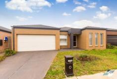 16 Brimstone Dr, Tarneit VIC 3029 NEST OR INVEST Located in the highly sought after Claremont Park Estate only minutes away from Wyndhams best schools, shopping centres and nearby public transport. This neat property is one for the young family or astute investor. Presenting four spacious bedrooms, master bedroom with full ensuite and his / her walk in robes the remaining bedrooms all with built in robes. Easy flowing open floor plan with a spacious kitchen stainless steel appliances including dishwasher overlooking the tiled dining area and main living area. Central modern designed bathroom with separate toilet. Step outdoors to a low maintenance garden and double garage with convenient rear access. * 4 bedrooms * 2 bathrooms * Heating and cooling * Double Garage with rear access * Land size 350 m2 approx. * Claremont Park Estate