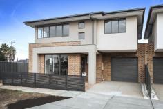 16 Lauren Ln, Sunshine West VIC 3020 First home buyers take advantage of recent changes to stamp duty measures. *Copy and paste the below link for more information* http://www.sro.vic.gov.au/news/changes-first-home-owner-grant-and-stamp-duty Located in a sought after pocket of Sunshine West this beautifully designed home defines modern living in an established location with easy access to Western Ring Road. Boasting its own street frontage and driveway with no body corporate fees this quality built home will suit townhouse buyers and investors. Offering 3 bedrooms with BIR – en suite/WIR to master, central bathroom, 3 toilets, study nook, open plan living/dining, modern kitchen with island bench top and gas appliances and lockup garage with remote roller door. Additional features include: 4 x split system heating/cooling units, alarm system, private courtyard, Tasmanian Oak staircase and 9ft ceilings to ground floor. An ideal opportunity to secure a safe investment or stylish home conveniently located on the door step of a busy shopping strip, schools, parks and bus stops.