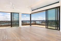 602/1 Nagurra Place Rozelle NSW 2039 $3,500,000 Taking in a commanding outlook with sweeping northerly harbour views from every room, this luxurious Penthouse apartment is situated within the 'Union Balmain' development approximately 18 months old. Offering expansive harbour views toward the Blue Mountains over Iron Cove Bay, to the Sydney Harbour Bridge, Sydney "Centrepoint" Tower, Barangaroo & the city skyline this magnificent north facing apartment will please the most discerning of buyers. Property features include; - Three well appointed bedrooms all feature harbour views. Master bedroom with walk-in wardrobe & en-suite with walk-in shower and bath - Additional home office/ study - Premium fixtures & fittings including wide American Oak floors, stone benches with timber detailing, automated blinds & retractable fly screens - Spacious light-filled interiors with cathedral ceilings, skylights and a sunny northerly aspect - Sleek designer kitchen with island bench top featuring breakfast bar with stainless appliances featuring gas cooking, dishwasher, microwave and integrated fridge/freezer - Designer bathrooms with upgraded marble vanity stone & mosaic tiling - Separate internal laundry with washing machine & dryer - Ducted air-conditioning & ceiling fans throughout - Secure basement parking for 2-3 vehicles with 2 storage cages - Direct lift access to apartment from parking & lobby entrance, with level walk-in access to building (no stairs) - Security access, video intercom & on-site building manager - Positioned on the top floor (level 6) - 5 Star Green Star multi-residential building - Landscaped grounds with a rooftop garden complete with BBQ and entertaining facilities along with a communal vegetable garden - Neighbourhood gourmet grocer & cafe, barber, day spa, bottle shop and a selection of restaurants - Only a moments stroll from express public transport, The Bay Run, Bridgewater Park & the harbour foreshore along with Darling Streets array of cafes, restaurants, pubs & boutique shops INSPECT AS ADVERTISED OR BY PRIVATE APPOINTMENT Balmain Realty "Real Estate Solutions for the Balmain Peninsula & Inner West" (Every precaution has been taken to establish accuracy of the above information but does not constitute any representation by the vendor or agent)