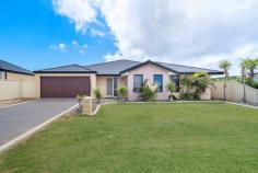 16 Yolanda Edge, Wandina, WA 6530 Offers From $399,000 A popular design built by WA Country Builders in 2007, this home has a floor plan that is so versatile and suitable for a number of different uses/living options to cater for the largest of families, those that are wanting space and multiple rooms or ideal for setting up a home based business. This property would be ideally suited for a family day care business. The home is air conditioned for comfort and has security for peace of mind. Outside offers an alfresco area overlooking the lawn area that is big enough to enjoy without being too big to be a chore. * Huge master bedroom with walk in robe and large ensuite * The study at the front of the home makes a perfect office to work from home. * An awesome theatre room will make movie night a delight * The large and practical laundry makes wash day a breeze * Impressive and large open plan kitchen dining family area. The large kitchen will keep any cook happy while still being able to oversee the family area which also leads into the massive games room. Both these areas lead out to the alfresco area and overlook the neat and tidy rear yard. * The childrens wing of the home is also very large and versatile. Three double sized bedrooms with built in robes have their own living/play/study area in the form of an activity room which could quite easily be converted into a 5th bedroom if need be. Large family bathroom and walk in linen/storage room complete this wing. OWNERS ARE VERY KEEN TO SELL AND WELCOME ALL REASONABLE OFFERS.