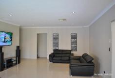 139 Ashley Rd, Tapping WA 6065 $540,000 From the moment you step through the double door porcelain tiled entrance you will be impressed with the neutral decor of this very large four double bedroom family home.... + Master bedroom extra large with walk thru clothes closet, en-suite with his/her basin and separate WC + Movie enthusiasts will never leave the Theatre room with french doors + Study/play room tiled + The home chef will be happy every day with the enormous sized kitchen with breakfast bar,dishwasher, generous walk-in pantry,shopping drop zone,shoppers' entrance + open plan family room - sliding door to alfresco with timber look decking + Four double size bedrooms all with walk-in-robes + Bathroom with bath,basin and shower + Laundry with bench top and huge storage/linen cupboard + Ducted air conditioning + Insulated + Double remote garage with roller door access to rear House benefits from 608m2 Block, GHW system, alarm, 3x3 Garden Shed, built 2007, Automatic reticulation, Very private back yard with high fence and last but not least... a piece of resistance................ a child's cubby house thrown in with the sale... Call Lolla 0419043293 BEFORE IT IS TOO LATE!! + This lovely family home is close to Joondalup Shopping Complex and train station, freeway, beaches, taverns, schools, Donnelly Pk. Banyandah Pk. and Neville Pk.